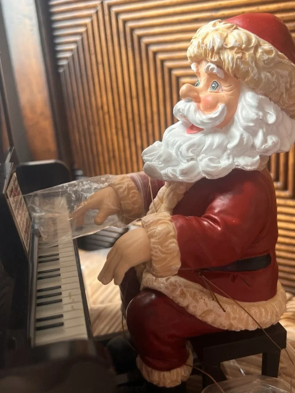 Mr. Christmas 90th Anniversary Sing-A-Long Santa Piano 23 Songs Musical Animated